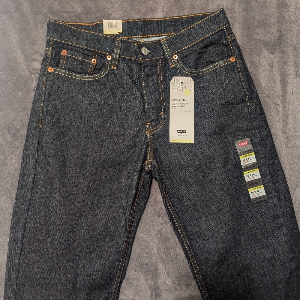 Men's Levi's 514 Straight Jeans, Size 30x30 Stretch - Picture 6 of 7